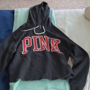 Dark grey PINK hoodie